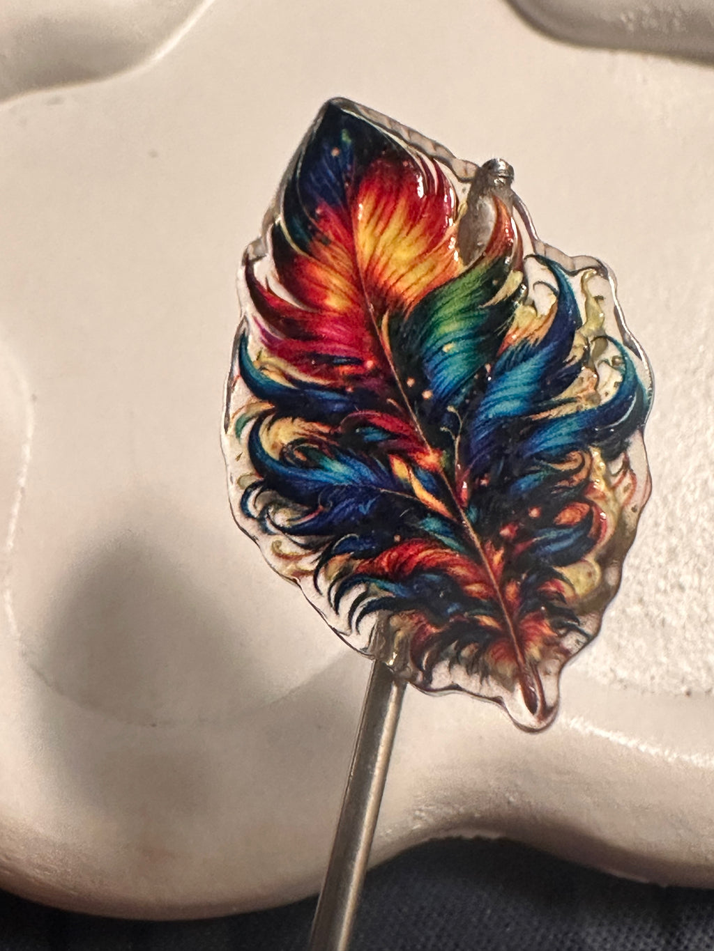 Acrylic Feather Bead