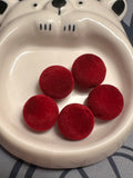 Red Velvety 16mm Beads